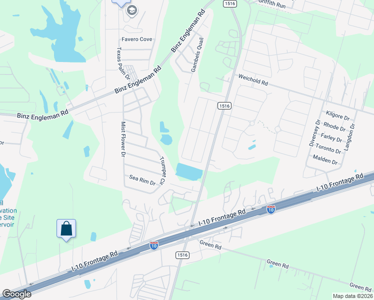 map of restaurants, bars, coffee shops, grocery stores, and more near 3806 Key West Way in Converse
