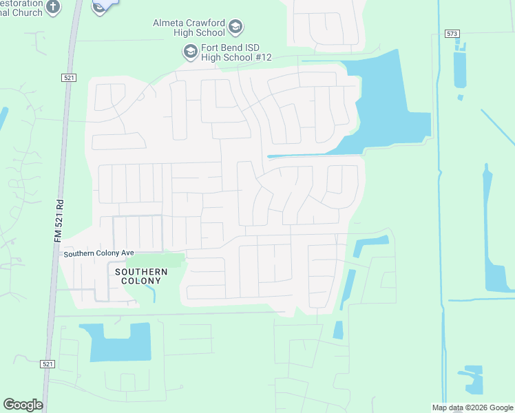 map of restaurants, bars, coffee shops, grocery stores, and more near 8203 Sugar Cane Lane in Arcola