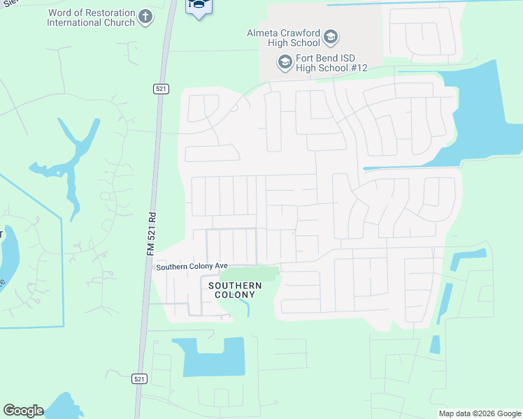 map of restaurants, bars, coffee shops, grocery stores, and more near 8110 Oakleaf Meadow Court in Arcola