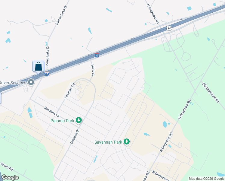 map of restaurants, bars, coffee shops, grocery stores, and more near 3849 Carducci Drive in Converse