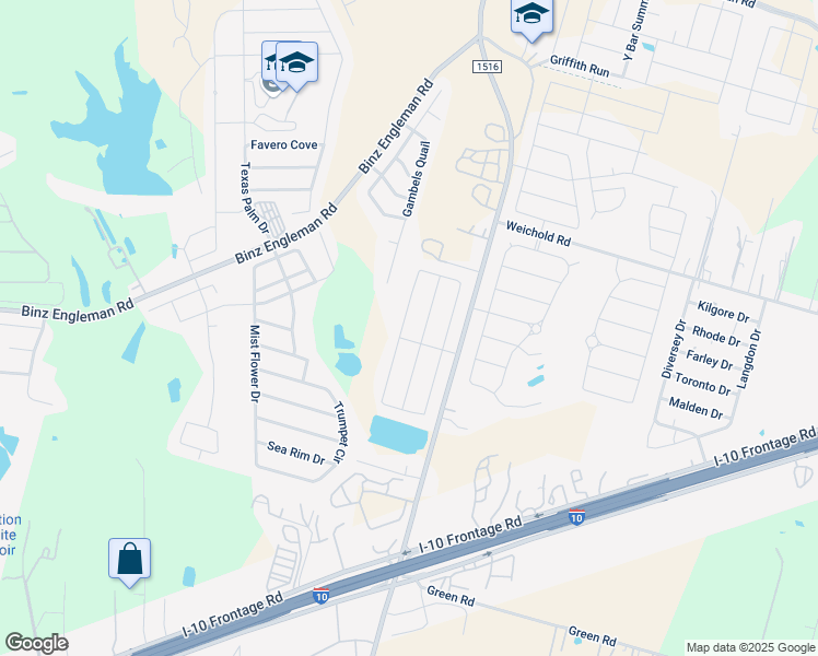 map of restaurants, bars, coffee shops, grocery stores, and more near 3923 Key West Way in Converse