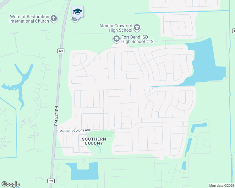 map of restaurants, bars, coffee shops, grocery stores, and more near 611 Poppy Field Court in Arcola