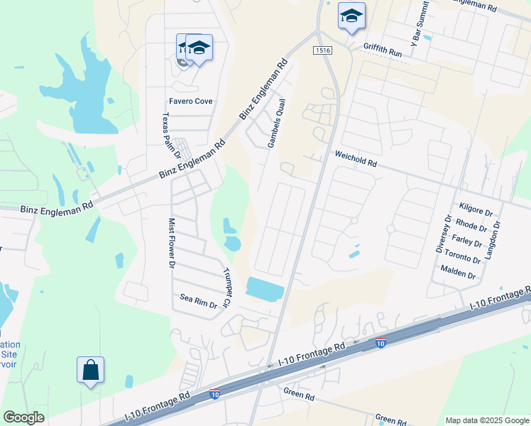 map of restaurants, bars, coffee shops, grocery stores, and more near 3923 Key West Way in Converse