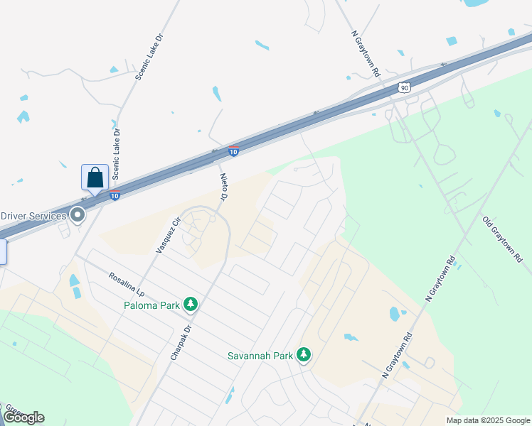 map of restaurants, bars, coffee shops, grocery stores, and more near 10806 Randolph Way in Converse