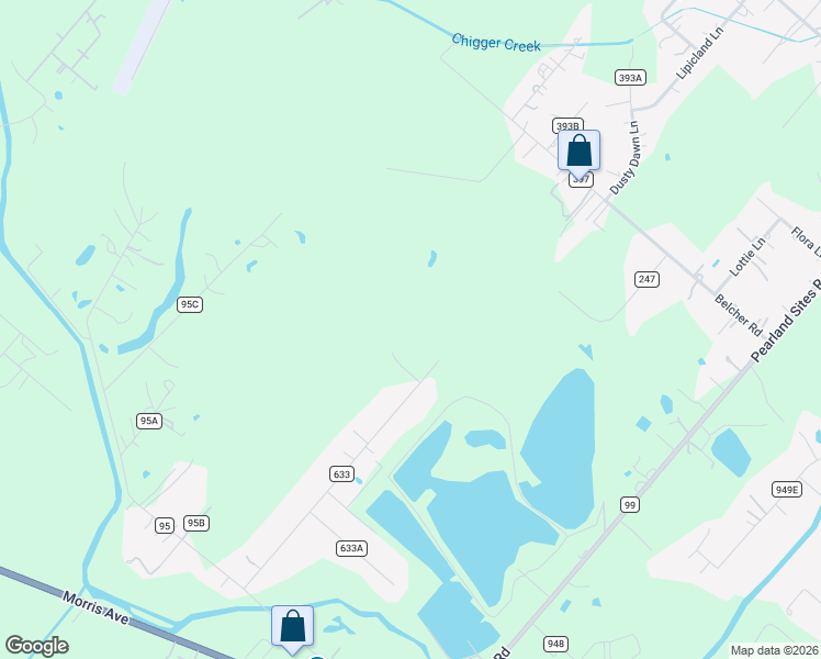 map of restaurants, bars, coffee shops, grocery stores, and more near 248 Ridge Road in Manvel