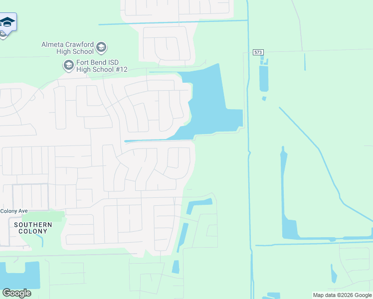 map of restaurants, bars, coffee shops, grocery stores, and more near Alloy Road in Rosharon