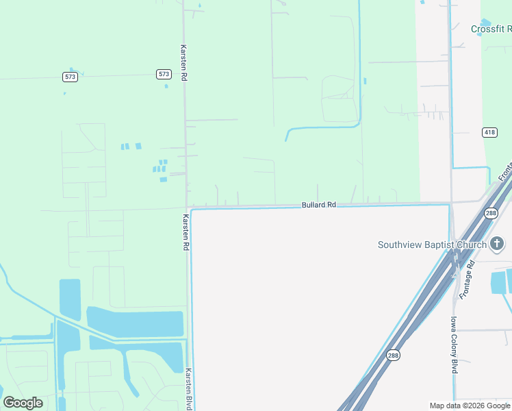 map of restaurants, bars, coffee shops, grocery stores, and more near Bullard Road in Rosharon