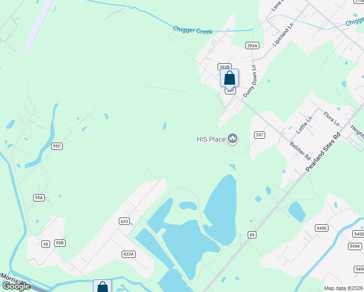 map of restaurants, bars, coffee shops, grocery stores, and more near 1300 Meadow Drive in Alvin