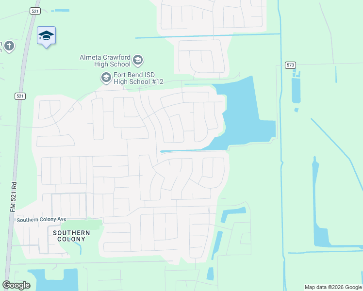map of restaurants, bars, coffee shops, grocery stores, and more near Green Clover Lane in Arcola