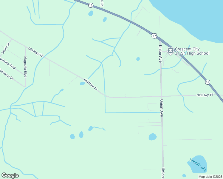 map of restaurants, bars, coffee shops, grocery stores, and more near 448 Old Highway 17 in Crescent City