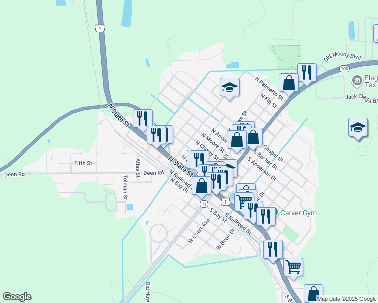 405 North Pine Street, Bunnell FL Walk Score