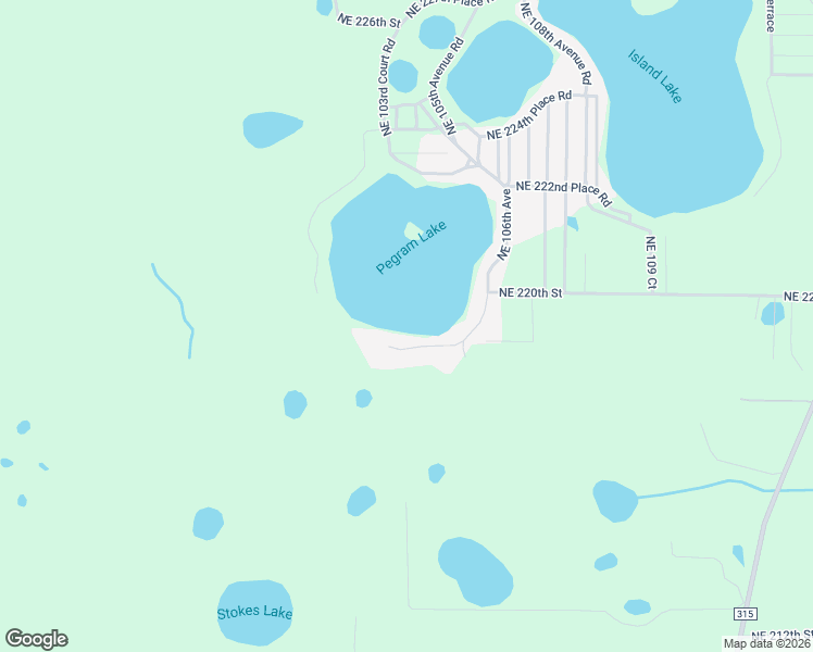 map of restaurants, bars, coffee shops, grocery stores, and more near 10361 Northeast 218th Lane Road in Fort McCoy