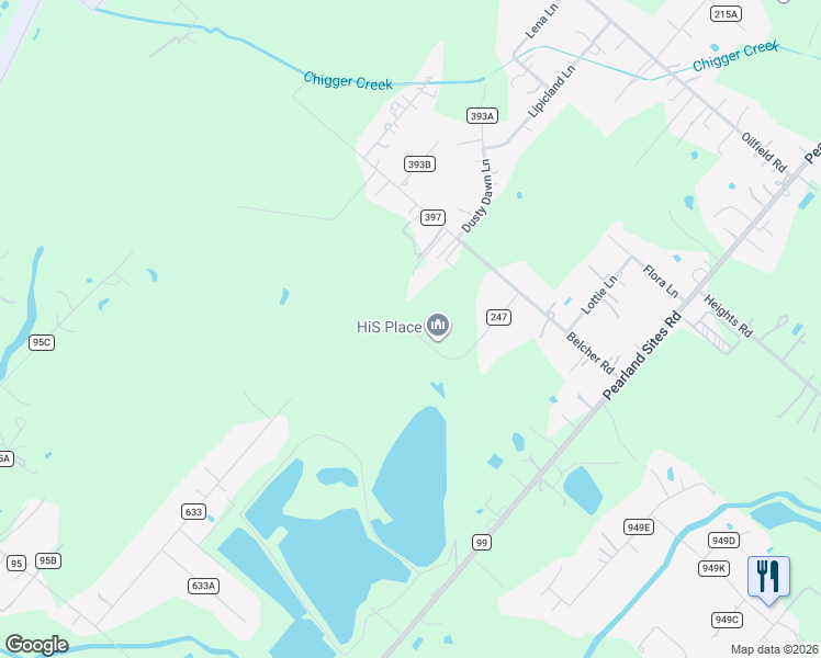 map of restaurants, bars, coffee shops, grocery stores, and more near 1300 Meadow Drive in Alvin