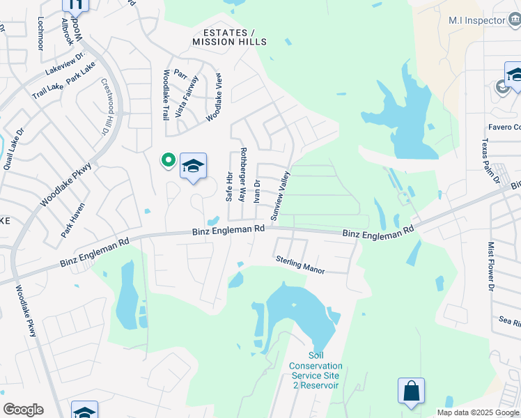 map of restaurants, bars, coffee shops, grocery stores, and more near 7706 Stable View in San Antonio