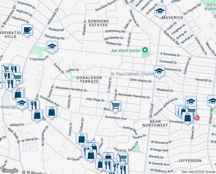 map of restaurants, bars, coffee shops, grocery stores, and more near 912 Shadwell Drive in San Antonio
