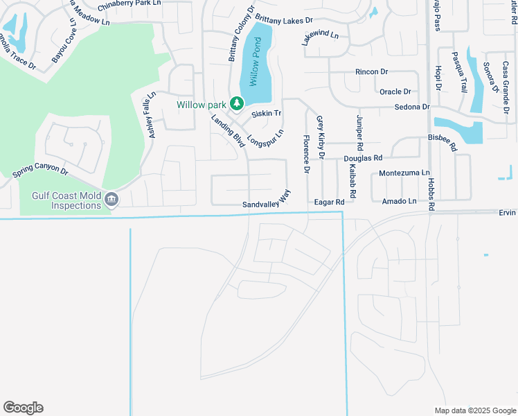 map of restaurants, bars, coffee shops, grocery stores, and more near 2521 Sandvalley Way in League City