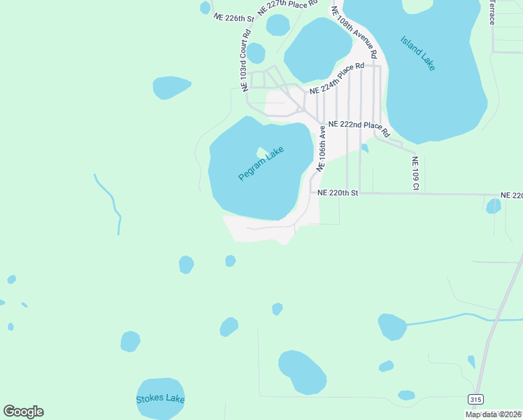 map of restaurants, bars, coffee shops, grocery stores, and more near 10361 Northeast 218th Lane Road in Fort McCoy