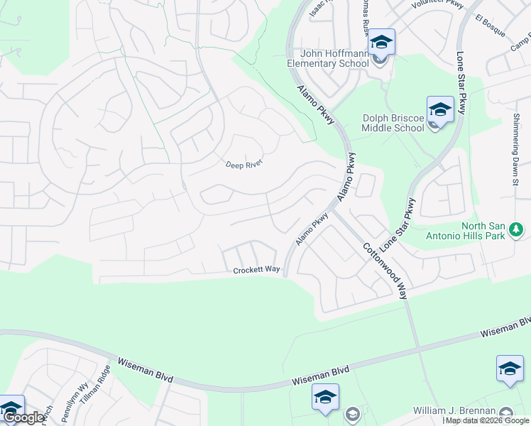 map of restaurants, bars, coffee shops, grocery stores, and more near 12403 Maurer Ranch in San Antonio
