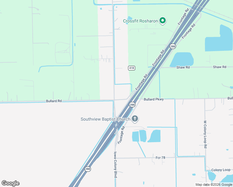 map of restaurants, bars, coffee shops, grocery stores, and more near 7933 County Road 48 in Rosharon