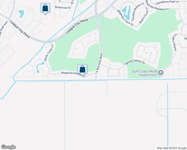 map of restaurants, bars, coffee shops, grocery stores, and more near 5302 Golf Green Court in League City