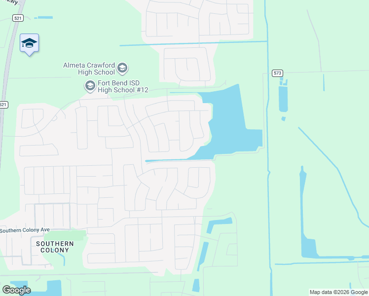 map of restaurants, bars, coffee shops, grocery stores, and more near Green Clover Lane in Arcola