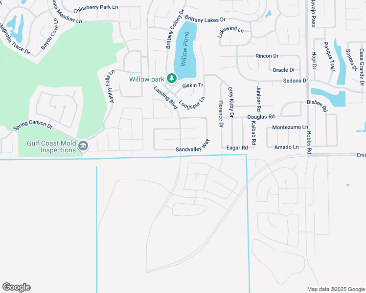 map of restaurants, bars, coffee shops, grocery stores, and more near 2519 Sandvalley Way in League City