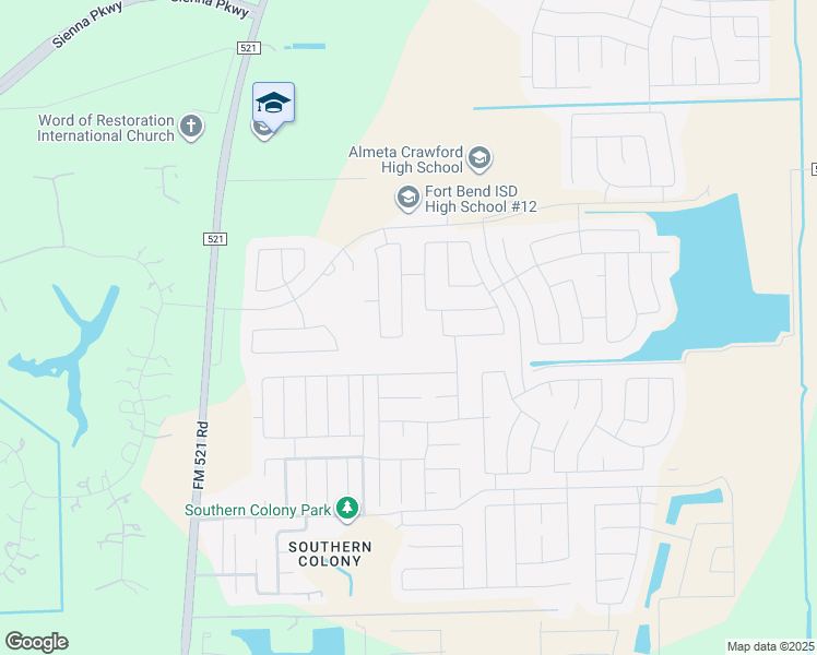 map of restaurants, bars, coffee shops, grocery stores, and more near 431 Sunset Colony Dr in Rosharon