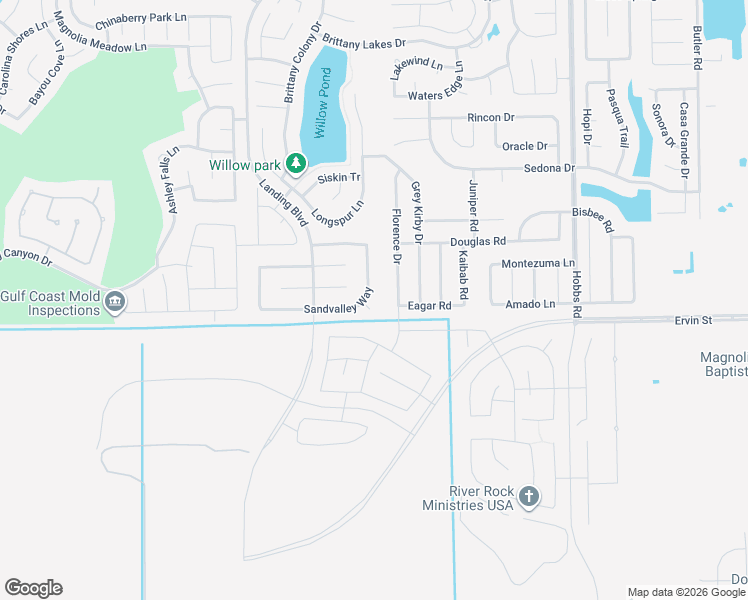 map of restaurants, bars, coffee shops, grocery stores, and more near 2293 Sandvalley Court in League City