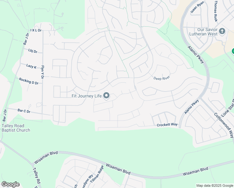 map of restaurants, bars, coffee shops, grocery stores, and more near 3518 Roadstead Way in San Antonio