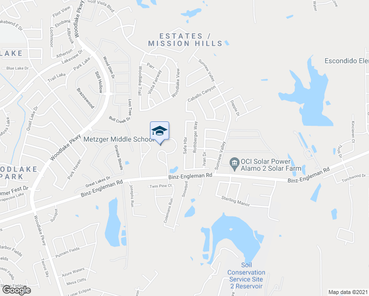 map of restaurants, bars, coffee shops, grocery stores, and more near 4423 Rothberger Way in San Antonio