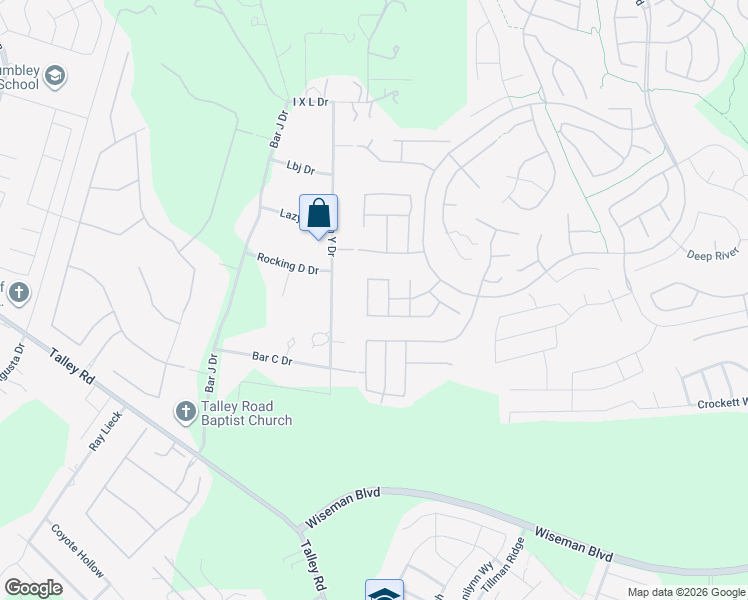 map of restaurants, bars, coffee shops, grocery stores, and more near 3737 Tulip Dam in San Antonio