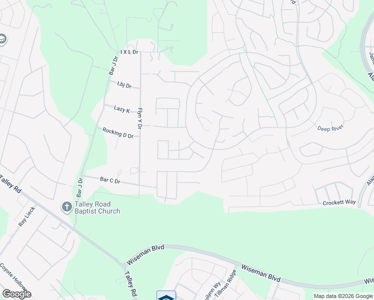 map of restaurants, bars, coffee shops, grocery stores, and more near 13007 Colbert Ferry in San Antonio