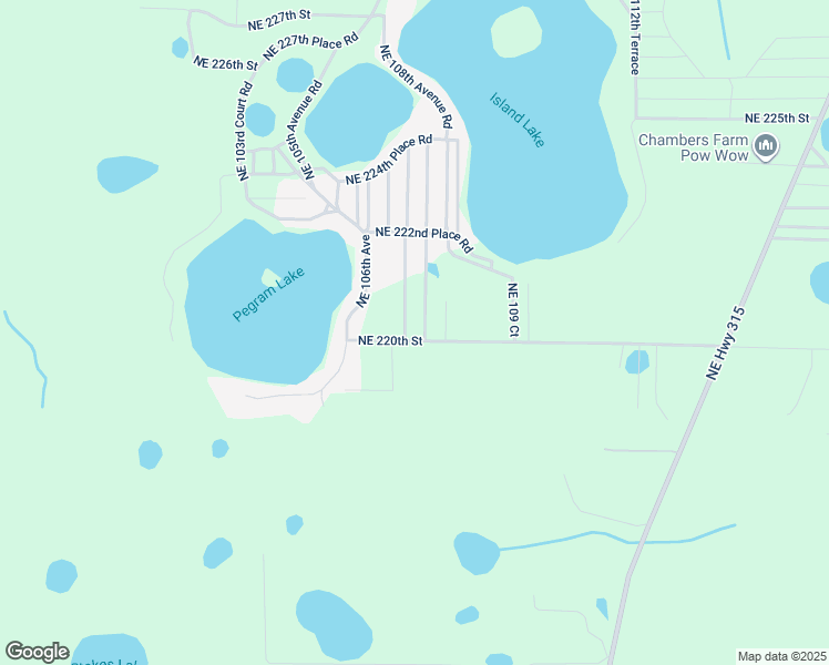 map of restaurants, bars, coffee shops, grocery stores, and more near 10755 Northeast 220th Street in Fort McCoy