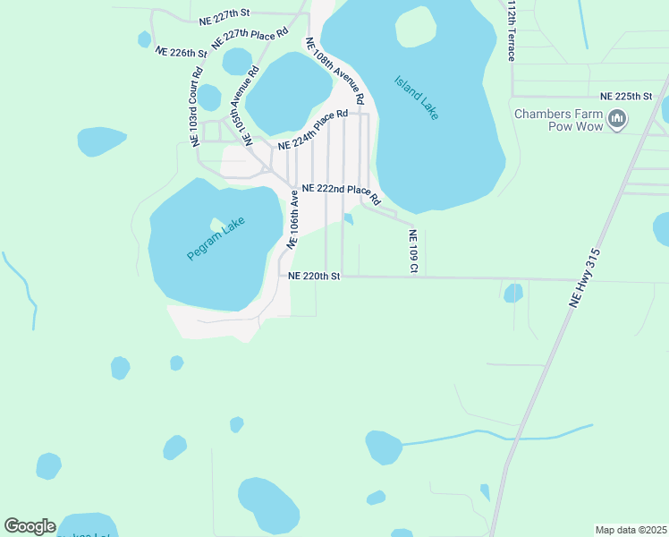 map of restaurants, bars, coffee shops, grocery stores, and more near 10755 Northeast 220th Street in Fort McCoy