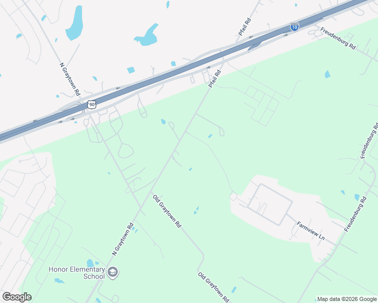 map of restaurants, bars, coffee shops, grocery stores, and more near 4610 Pfeil Road in Converse