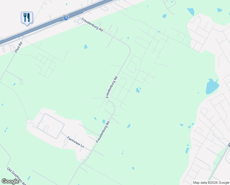 map of restaurants, bars, coffee shops, grocery stores, and more near 4172-4746 Freudenburg Road in Converse