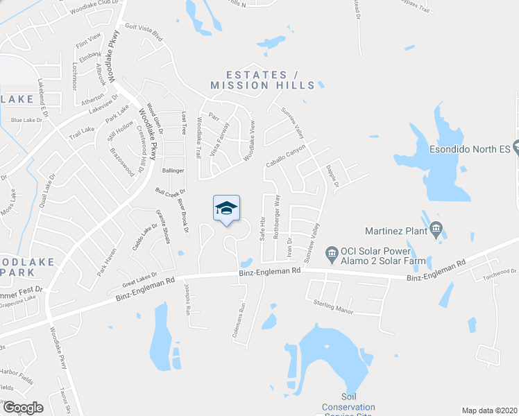 map of restaurants, bars, coffee shops, grocery stores, and more near 4507 Safe Harbor in San Antonio