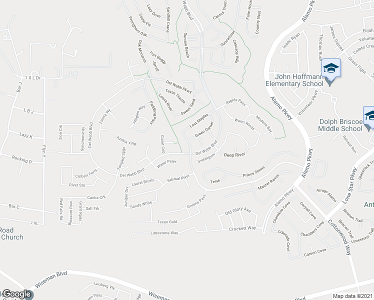 map of restaurants, bars, coffee shops, grocery stores, and more near 4003 Apache Ranch in San Antonio