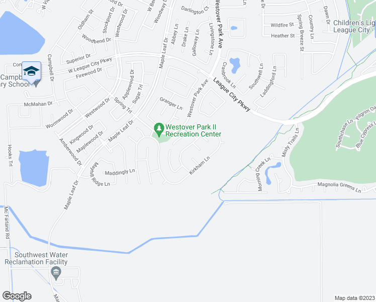map of restaurants, bars, coffee shops, grocery stores, and more near 563 Southampton Lane in League City