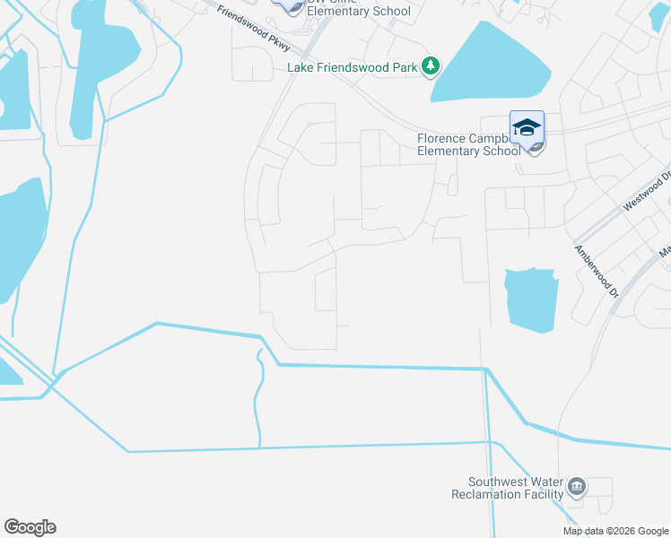 map of restaurants, bars, coffee shops, grocery stores, and more near Unnamed Road in Friendswood