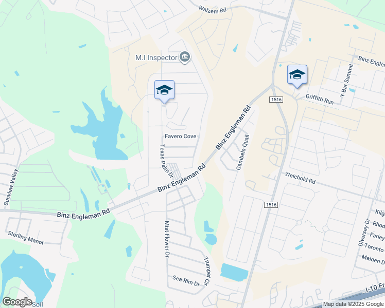 map of restaurants, bars, coffee shops, grocery stores, and more near 4702 Everett Loop in Converse
