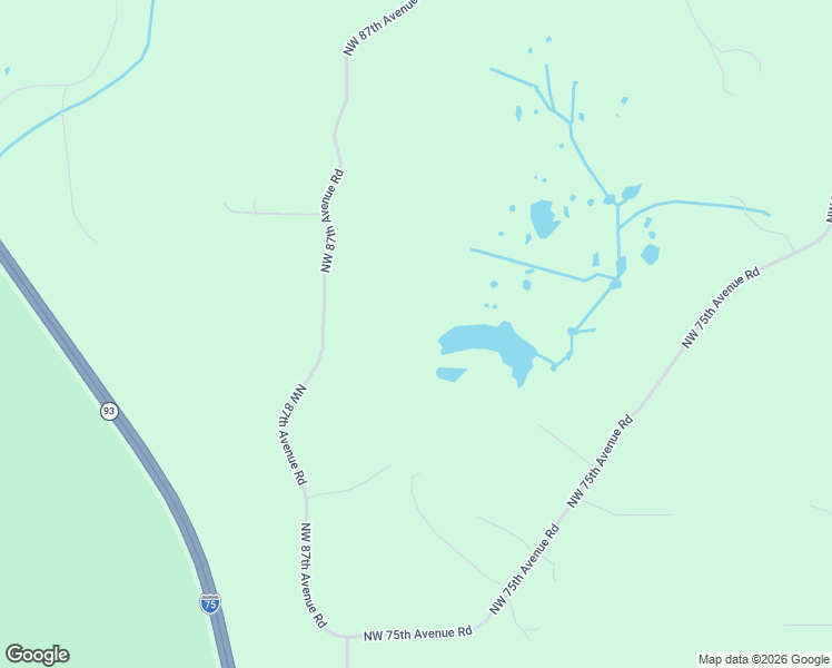 map of restaurants, bars, coffee shops, grocery stores, and more near 22157 Northwest 87th Avenue Road in Micanopy