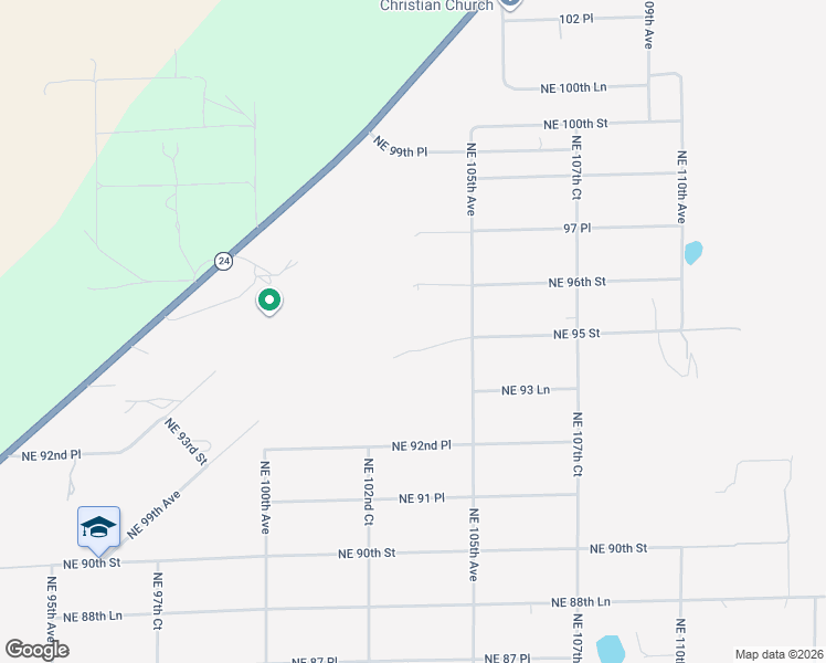 map of restaurants, bars, coffee shops, grocery stores, and more near 10152 Northeast 93 Lane in Bronson