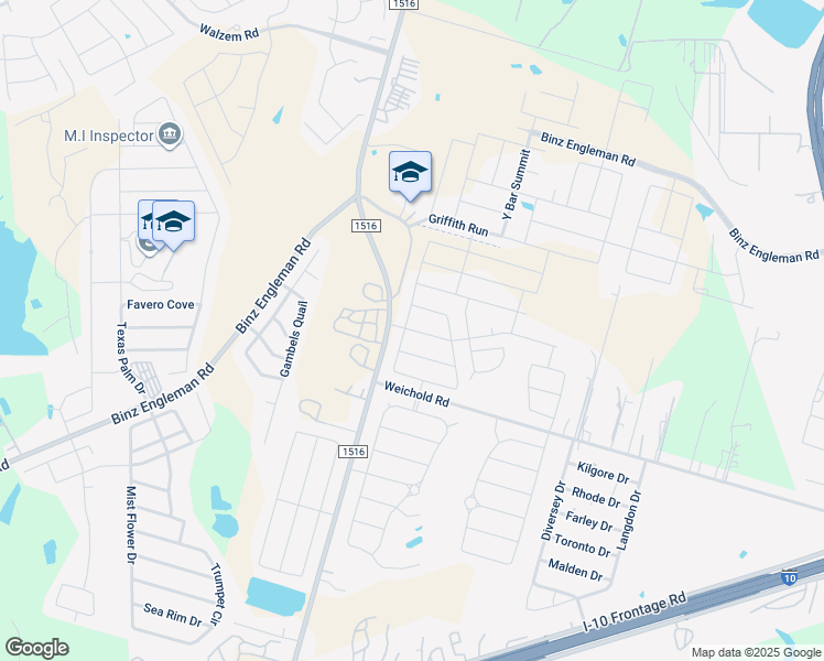 map of restaurants, bars, coffee shops, grocery stores, and more near 8918 Grand Western in Converse