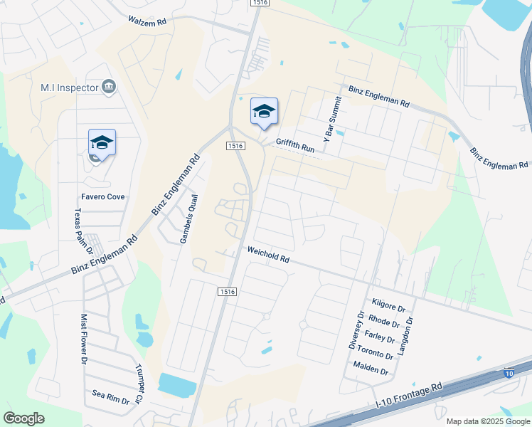 map of restaurants, bars, coffee shops, grocery stores, and more near 8918 Grand Western in Converse