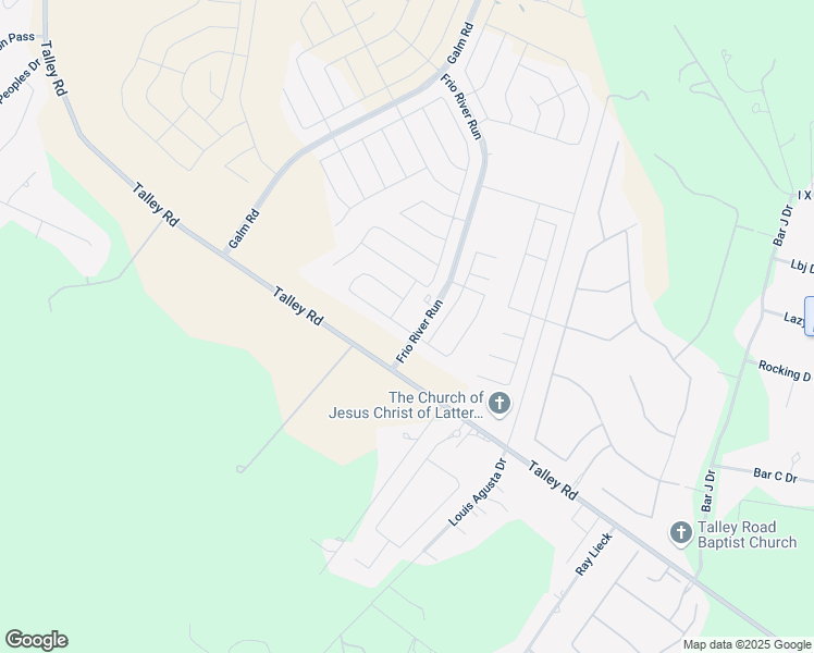 map of restaurants, bars, coffee shops, grocery stores, and more near 3812 Talley Road in San Antonio