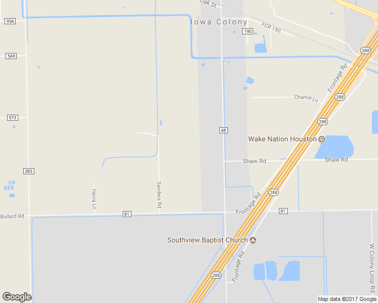 map of restaurants, bars, coffee shops, grocery stores, and more near 7650 County Road 48 in Rosharon