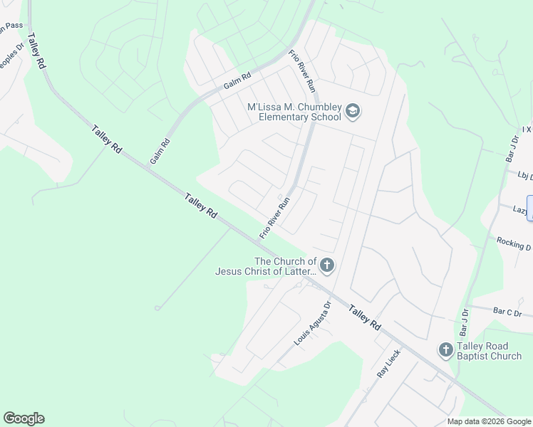 map of restaurants, bars, coffee shops, grocery stores, and more near 3812 Talley Road in San Antonio