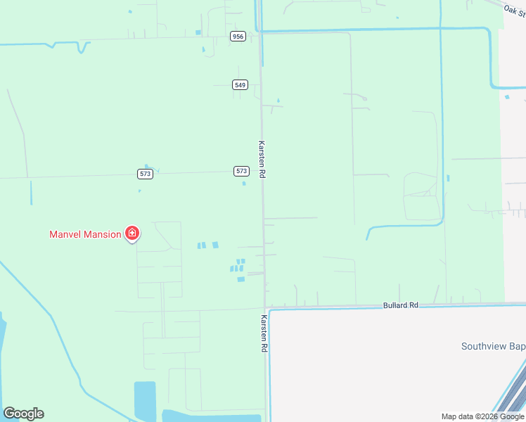 map of restaurants, bars, coffee shops, grocery stores, and more near 7711 County Road 383 in Rosharon