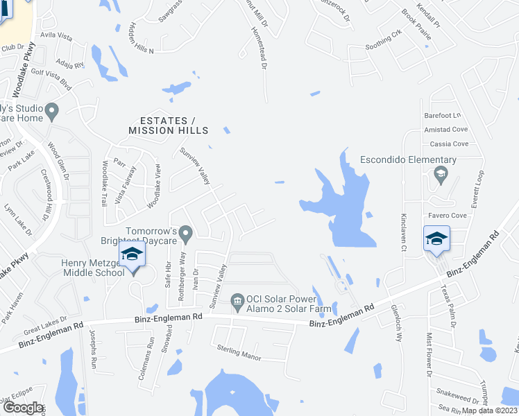 map of restaurants, bars, coffee shops, grocery stores, and more near 7915 Arabian Cove in San Antonio